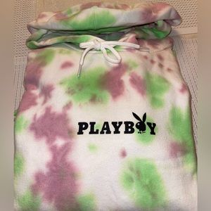 Pac Sun Playboy Tie-Dye Hoodie men’s Large
